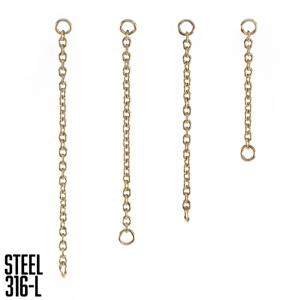 Цепь STEEL+PVD GOLD