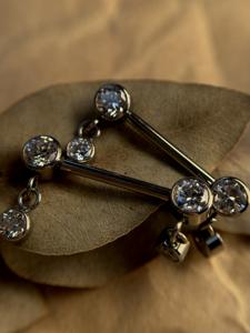 Штанга "White Cristal Drops"