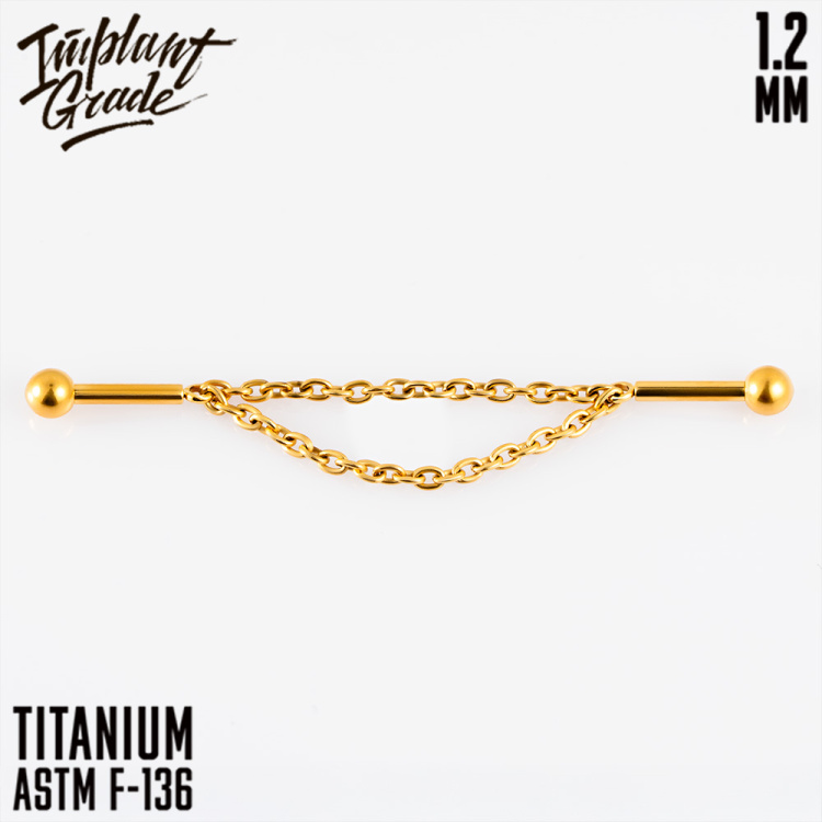 Лабрет "CLASSIC CHAIN GOLD"