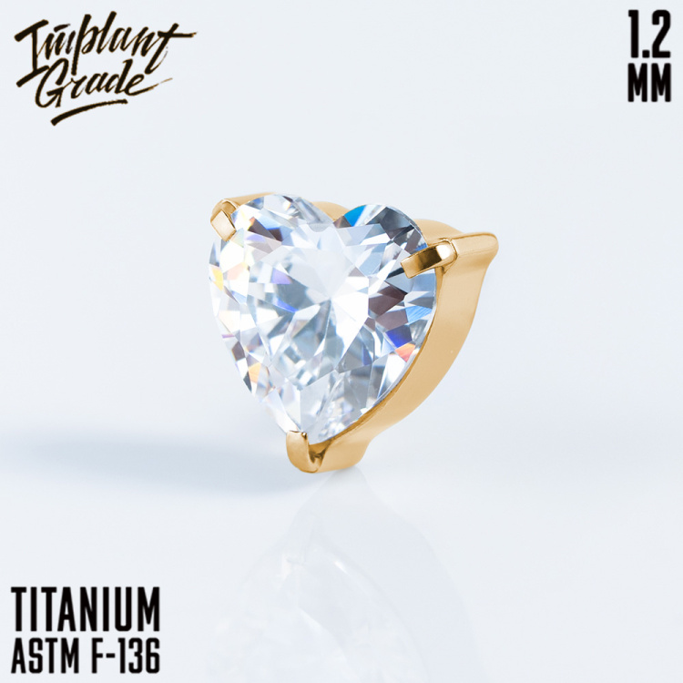 Топ "HEART CZ GOLD"